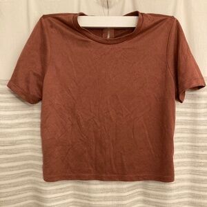 Zara Trafaluc Dusty Pink Crop Top Small